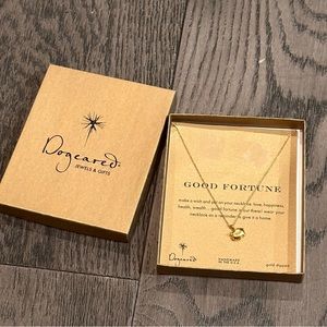 Dogeared Good Fortune Golden Pig Necklace